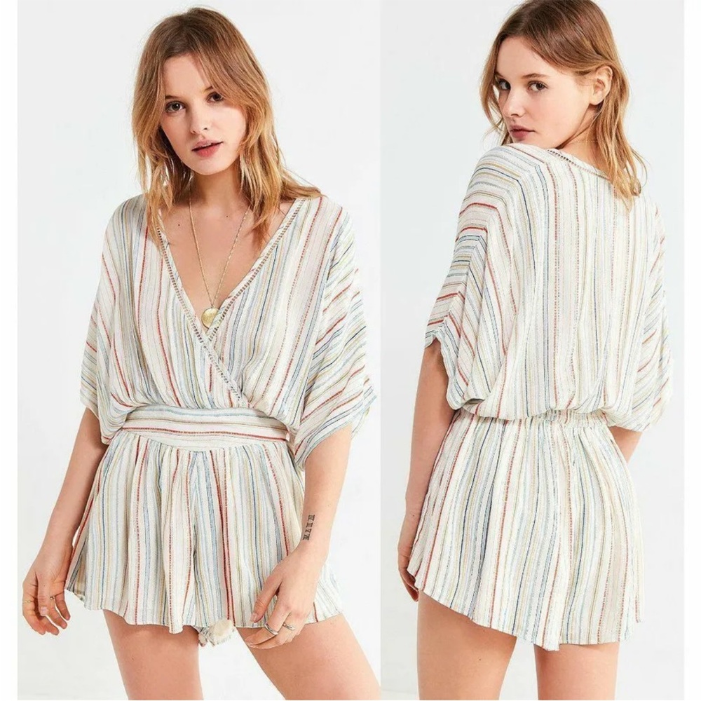 Urban outfitters moonstruck surplice romper